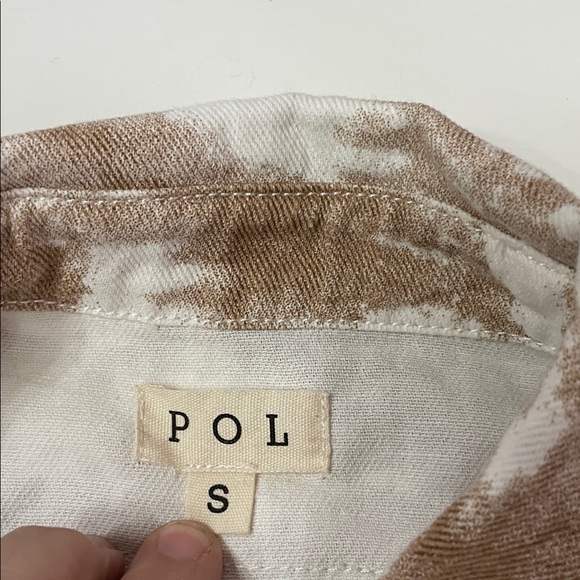 POL tie dye distressed shacket size small - Picture 2 of 7